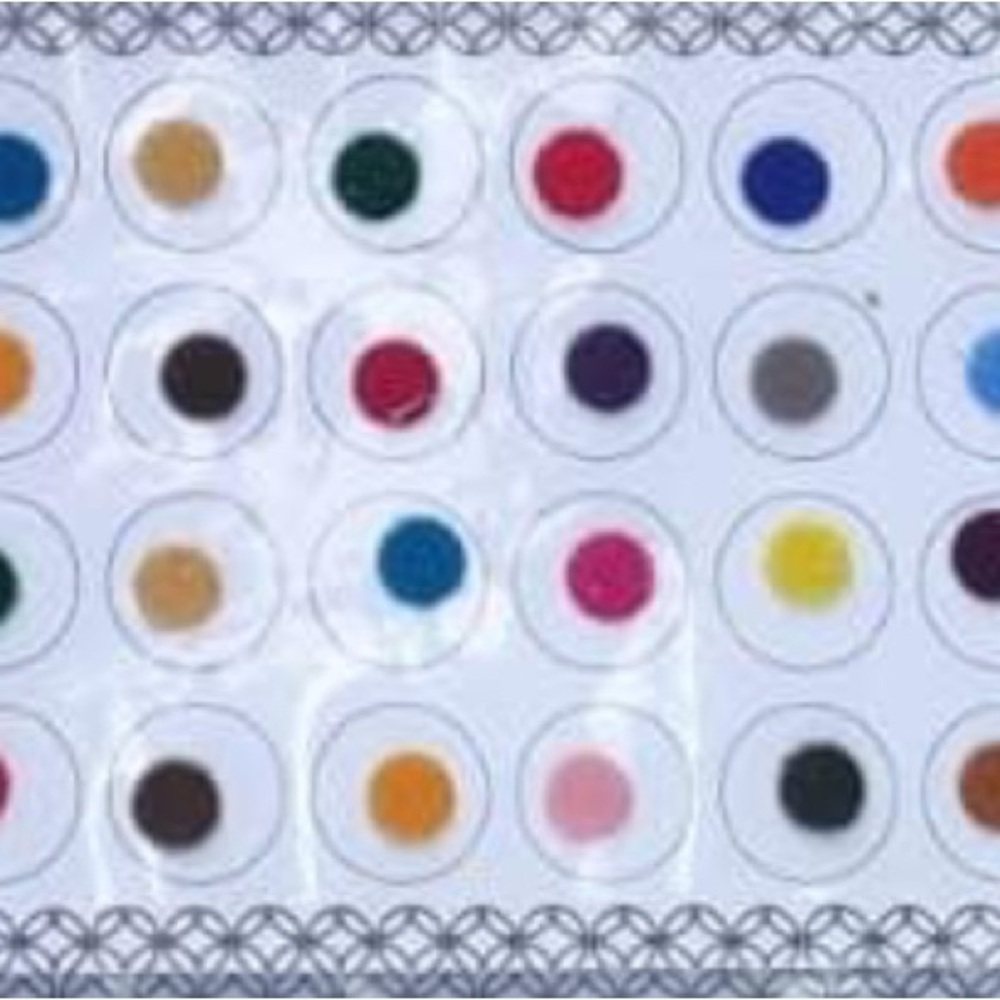 Bindi Multicolor Indian Forehead Tattoo